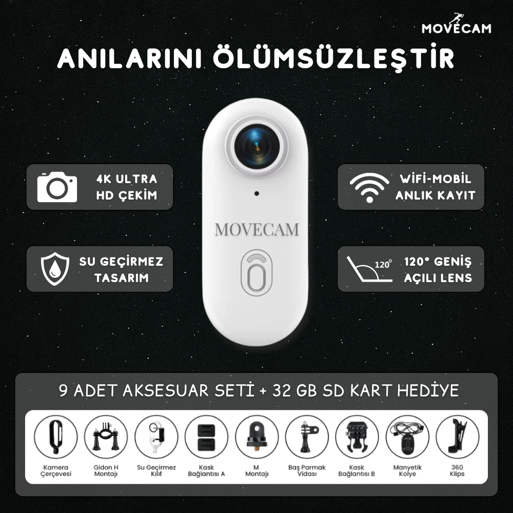 MoveCam™ Aksiyon Kamera